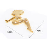 Distintivo adesivo metallo cromato con diamanti per auto