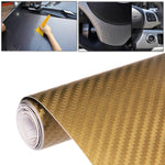 Adesivo decorativo in PVC fibra di carbonio 127x50 cm