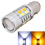 Lampadine LED 1157 BAY15D 10W 700LM Giallo e Bianco Auto