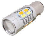Lampadine LED 1157 BAY15D 10W 700LM Giallo e Bianco Auto