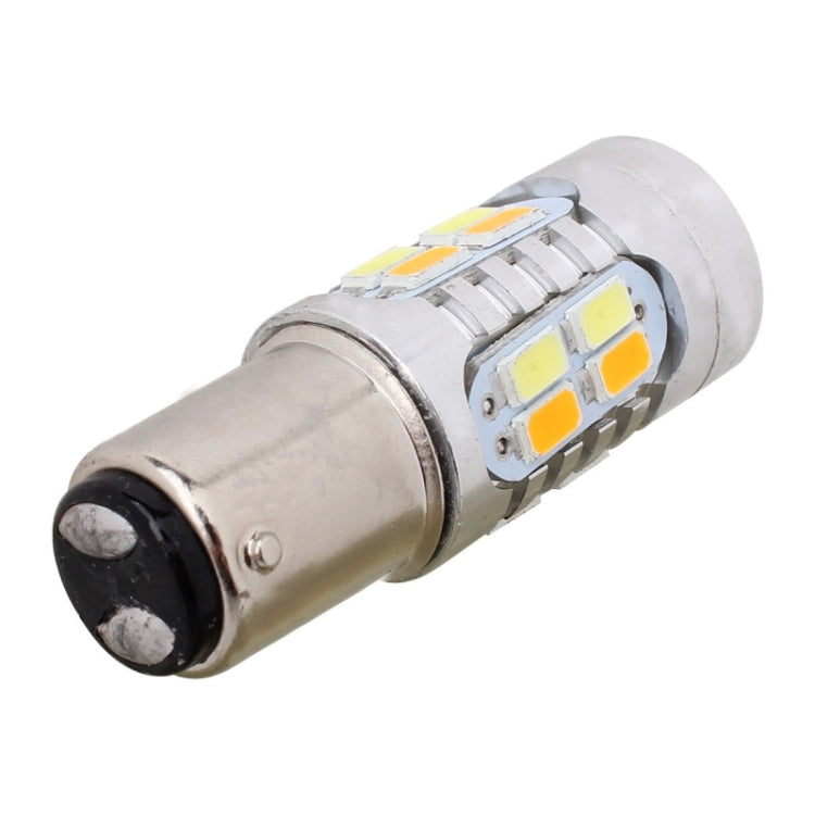 Lampadine LED 1157 BAY15D 10W 700LM Giallo e Bianco Auto
