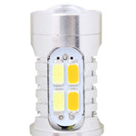 Lampadine LED 1157 BAY15D 10W 700LM Giallo e Bianco Auto