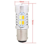 Lampadine LED 1157 BAY15D 10W 700LM Giallo e Bianco Auto