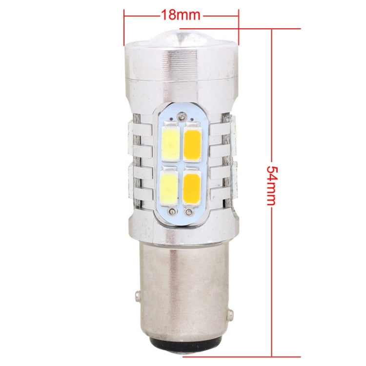 Lampadine LED 1157 BAY15D 10W 700LM Giallo e Bianco Auto