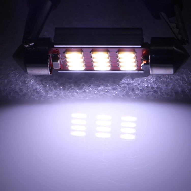 2 PZ 41mm 3.5W 180LM Luce Bianca 12 LED SMD 4014 CANBUS Luci di lettura targa Auto Lampadina, 3.5W 41mm