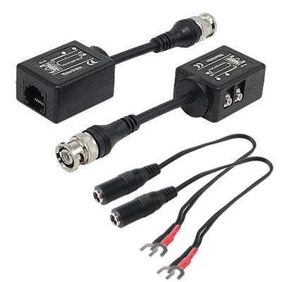 2 PC Balun video passivi per rete CCTV UTP BNC
