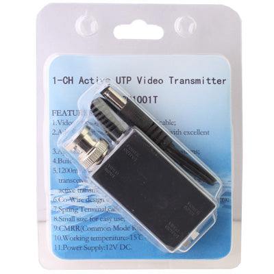 Trasmettitore video UTP attivo CM1001T per CCTV, 12 V DC - immagine 4