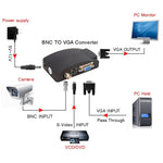 Convertitore video S-Video e BNC a VGA con cavi - immagine 5