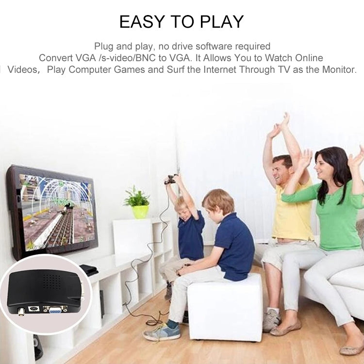 Convertitore video S-Video e BNC a VGA con cavi - immagine 7