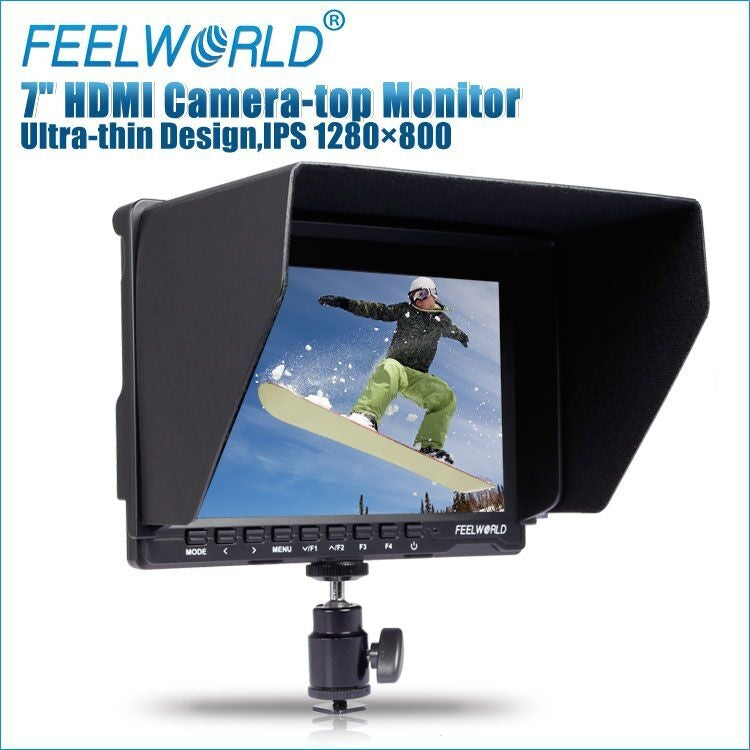 FEELWORLD FW-759 Monitor da campo per fotocamera da 7 pollici dal design sottile 1280 x 800 HDMI 1080P