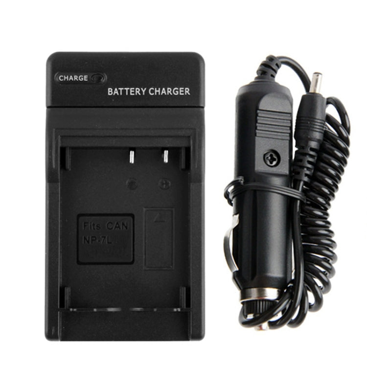 Caricabatteria da auto per batteria per fotocamera digitale per Canon NP-7L, NP-7L