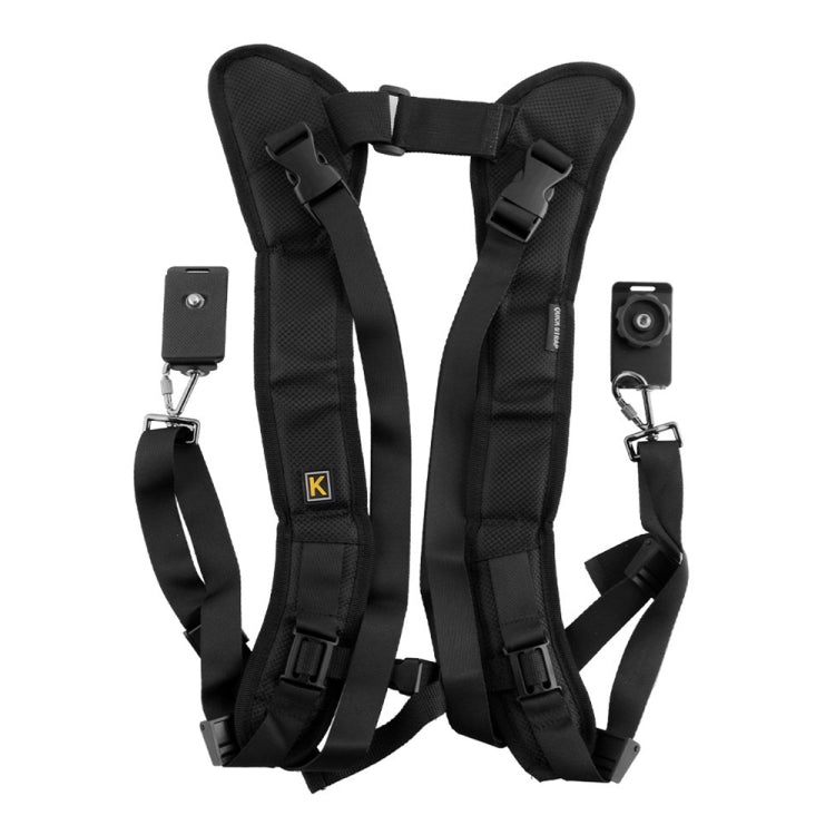 Tracolla doppia sicura e veloce per 2 fotocamere DSLR (QS-B 1/4, QS-B 1/4