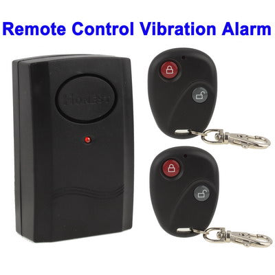 Allarme a vibrazione wireless con 2 telecomandi e batteria GF22 - immagine 2