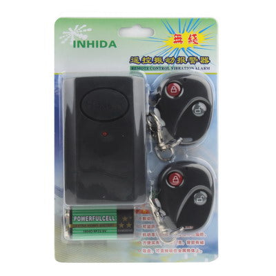 Allarme a vibrazione wireless con 2 telecomandi e batteria GF22 - immagine 6