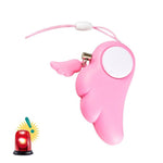 Allarme personale Angel Wing rosa con sirena da 90 dB