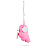 Allarme personale Angel Wing rosa con sirena da 90 dB - immagine 2