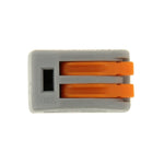 Connettori elettrici compatti 2 pin a pressione, set da 10 - immagine 2