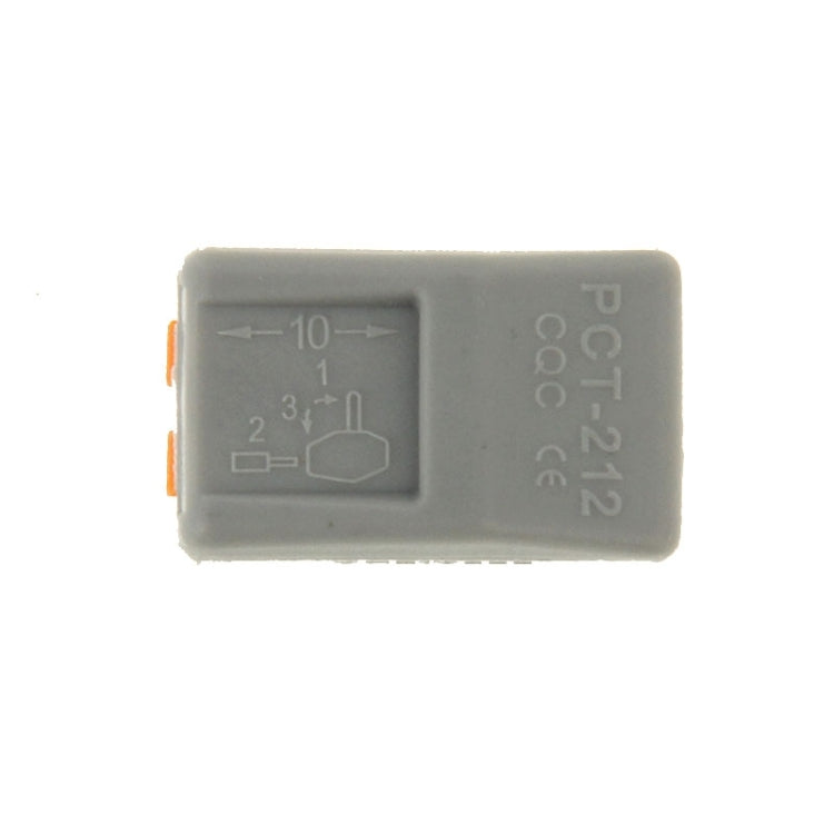 Connettori elettrici compatti 2 pin a pressione, set da 10 - immagine 3
