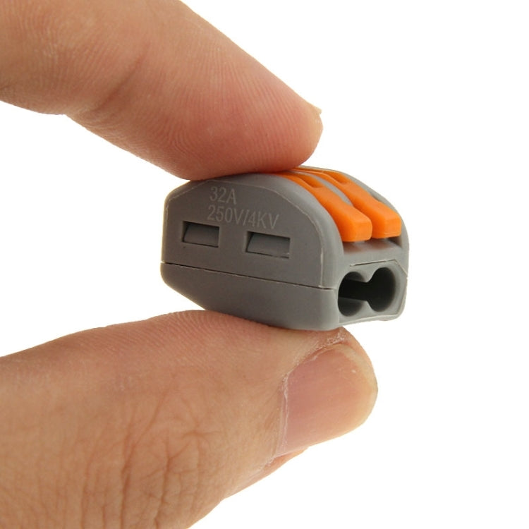 Connettori elettrici compatti 2 pin a pressione, set da 10 - immagine 6