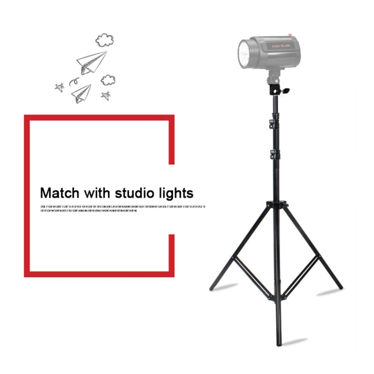 Supporto per illuminazione in alluminio per fotografia professionale da 68 cm a 200 cm di altezza per flash da studio