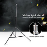 Supporto per illuminazione in alluminio per fotografia professionale da 68 cm a 200 cm di altezza per flash da studio