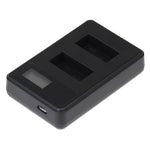 Caricabatterie doppio con schermo LCD per GoPro HERO3+ e HERO3