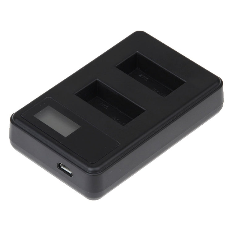 Caricabatterie doppio con schermo LCD per GoPro HERO3+ e HERO3