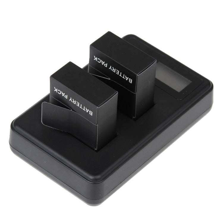 Caricabatterie doppio con schermo LCD per GoPro HERO3+ e HERO3