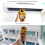 Anemometro digitale GM8908 per velocità e temperatura del vento - immagine 7
