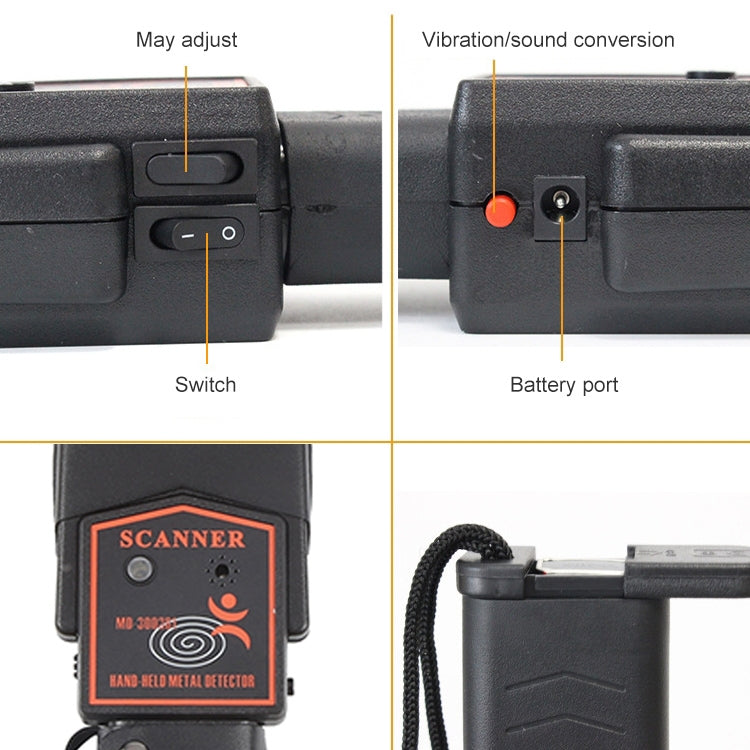 Metal detector portatile MD-3003B1 per controlli di sicurezza - immagine 5
