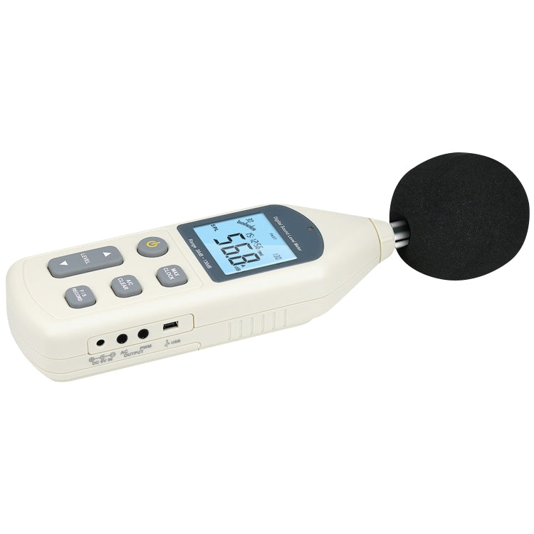 Fonometro digitale 30-130 dB con microfono capacitivo da 1/2 pollice - immagine 4