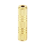 Adattatore jack stereo 3,5 mm femmina a femmina placcato oro