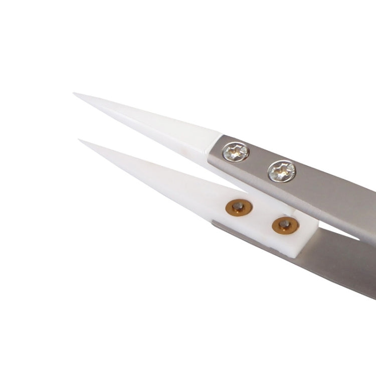Pinzette con punta in ceramica e acciaio inox resistenti alte tem