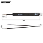 Pinzette antistatiche in acciaio inox BST-204ESD 20cm