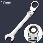 Chiave angolata a cricchetto 17 mm lunghezza 22,5 cm