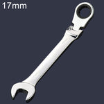 Chiave angolata a cricchetto 17 mm lunghezza 22,5 cm