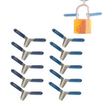 Set 10 grimaldelli per sblocco serrature 50x17mm