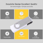 Chiavetta USB 2.0 Twister da 128GB bianca - immagine 6