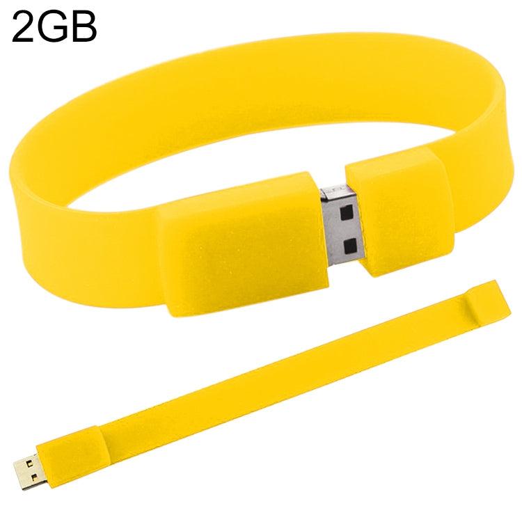 Disco flash USB 2.0 per braccialetti in silicone da 2 GB, 2GB