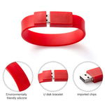Chiavetta USB 2.0 da 16 GB a braccialetto in silicone - immagine 4