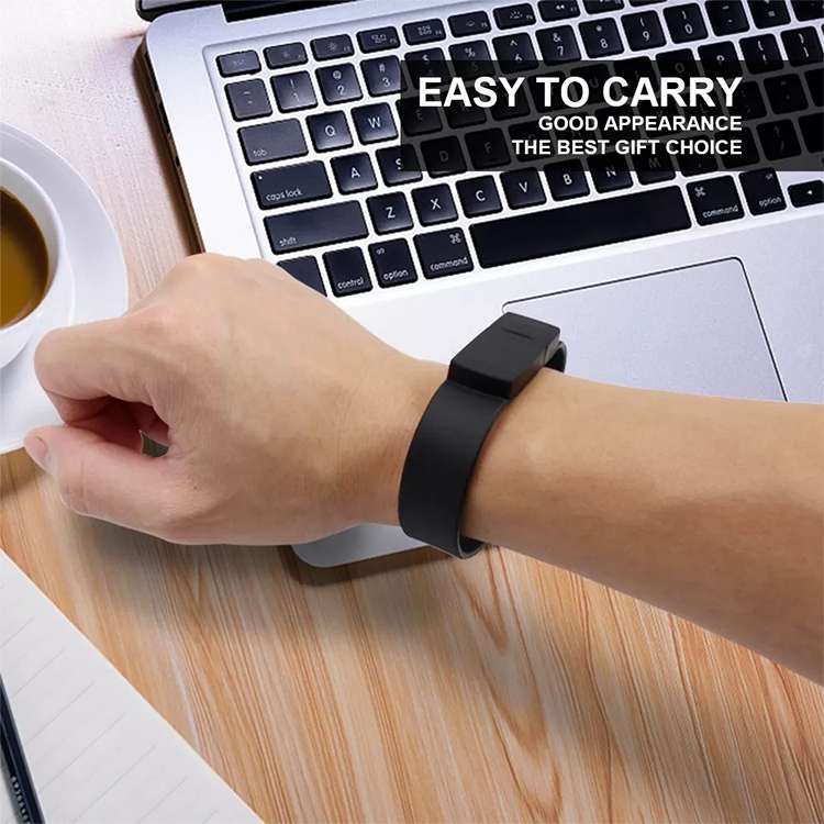 Chiavetta USB 2.0 da 16 GB a braccialetto in silicone - immagine 7