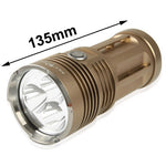 Torcia LED 3 modalità 3 LED CREE XM-L T6 2000 lm
