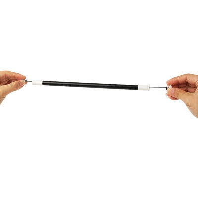 Set 3 pezzi bacchetta magica nera in plastica 25cm