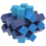 Giocattolo cubo magico puzzle IQ in legno 8x8 cm