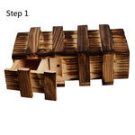 Scatola puzzle in legno con cassetto segreto misura L