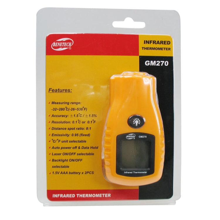 Mini termometro digitale a infrarossi BENETECH GM270