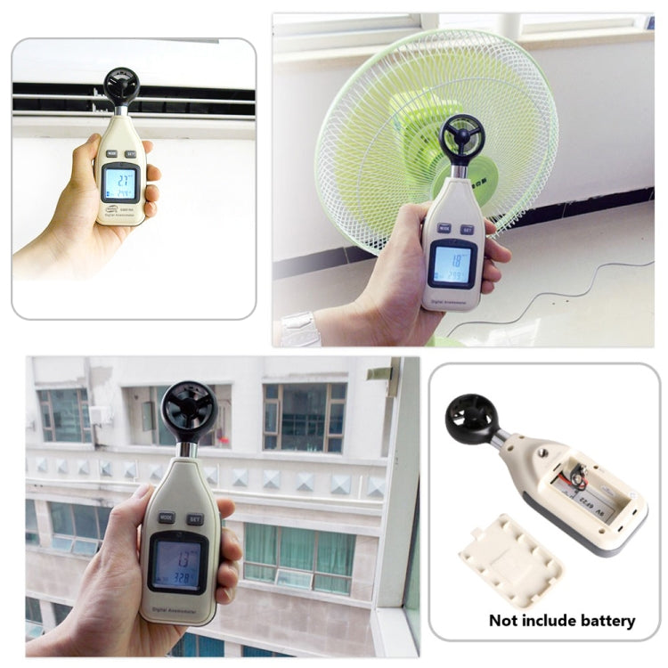 Anemometro digitale BENETECH GM816A con display retroilluminato - immagine 8