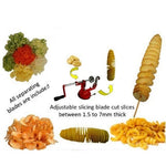 Affettatrice per patate a spirale 24x15x12 cm