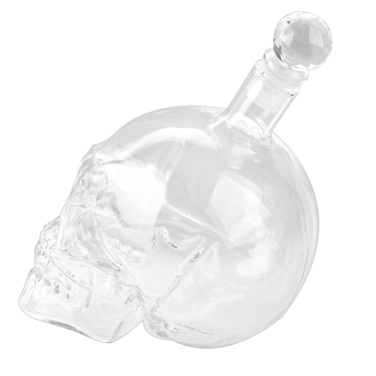 Bottiglia in vetro cristallo con teschio 550ML