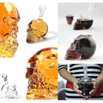 Bottiglia in vetro cristallo con teschio 550ML